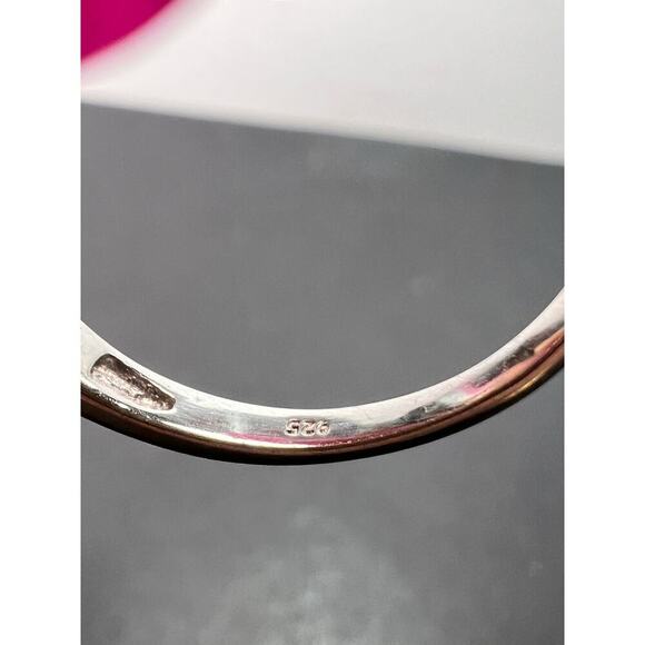 Turquoise and chrome diopside sterling silver ring size 9 - Picture 3 of 8